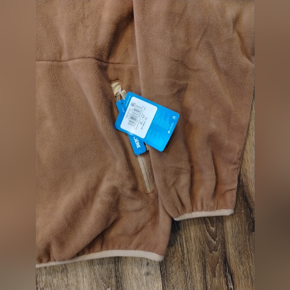 Women's Columbia Sequoia Grove 1/2 Zip Brown Fleece Pullover Size XL NWT - Picture 9 of 13